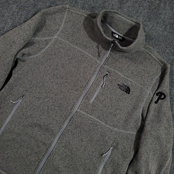 The North Face Other - The North Face‎ Leo Gordon Lyon Fleece Sweater Jacket Mens Large Gray Phillies